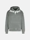 Palm Angels Gray Cotton Sweatshirt In Gray