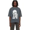 Palm Angels Skull-print Washed T-shirt In Multi
