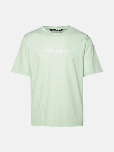 Palm Angels Green Cotton T-shirt