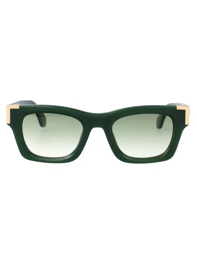 PALM ANGELS PALM ANGELS GREEN GRADIENT GREEN ACETATE SUNGLASSES