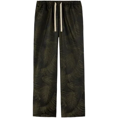 PALM ANGELS GREEN PANTS