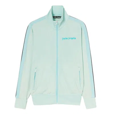 Palm Angels Green Polyamide Sweater In Blue