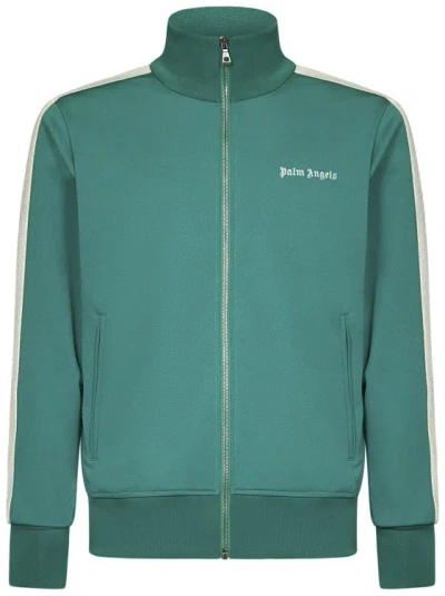Palm Angels Green Technical Fabric Track Jacket