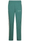 PALM ANGELS GREEN TECHNICAL FABRIC TRACK TROUSERS