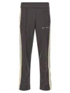 Palm Angels Logo Track Joggers Straight Leg Style In Brown