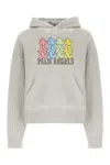 Palm Angels Multicolor Bears Hoodie In Gray