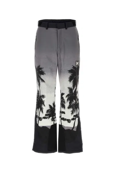 PALM ANGELS GREY PALMS PADDED SKI BOTTOMS