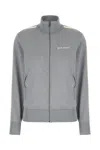 Palm Angels Grey Polyester Sweatshirt In Gray