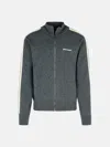 Palm Angels Grey Wool Blend Sweatshirt In Gray