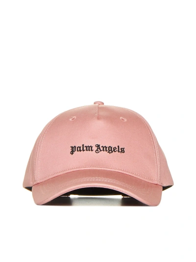 Palm Angels Hat In Pink Black