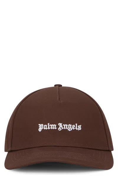 Palm Angels Hat With Cotton Visor In Brown