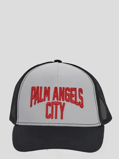 Palm Angels Hats In Blackred