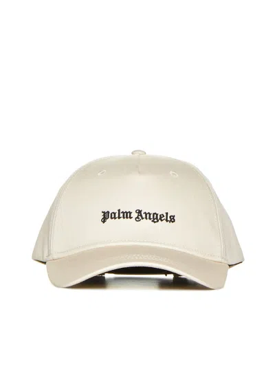 Palm Angels Hats In Off White Black