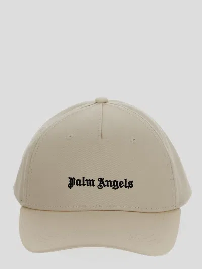 Palm Angels Hats In Offwhiteblack