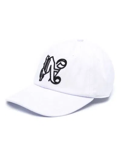 Palm Angels Hats In White Blac
