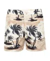 Palm Angels Hawaiian Dream Drawstring Swim Shorts In White
