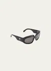 PALM ANGELS HEIGHTS SQUARE ACETATE SUNGLASSES