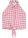 Palm Angels Lapel Sleeveless Shirt In Rosa