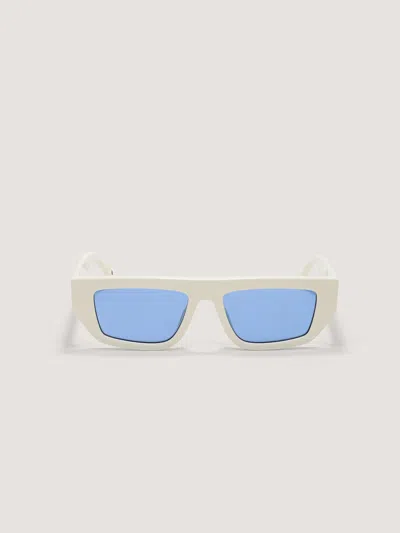 Palm Angels Hercules Sunglasses In Shiny White
