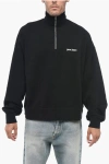 Palm Angels Black Quarter Zip Sweatshirt