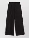 Palm Angels High-waist Wide-leg Trousers Drawcord Hem
