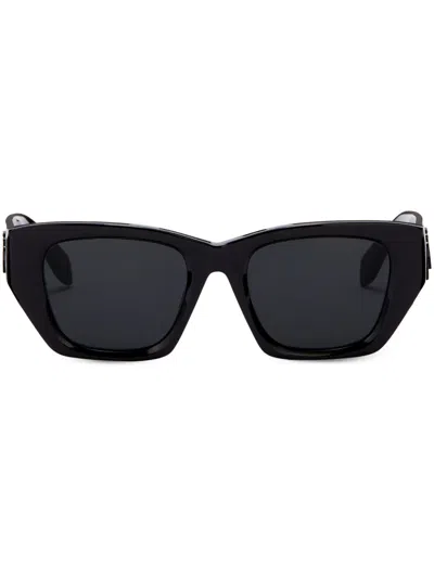 Palm Angels Hinkley Square-frame Sunglasses In Black
