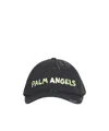 Palm Angels Logo Cap In Black