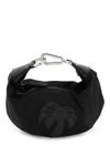 Palm Angels Women Black Fabric Big Palm Handbag In Nero