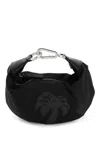 Palm Angels Hobo Palm Mini Handbag In Nero