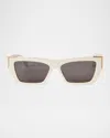 Palm Angels Hollywood Cat-eye Acetate Sunglasses In White
