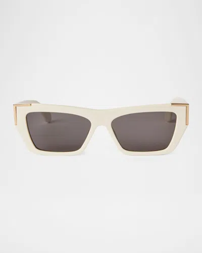 Palm Angels Hollywood Cat-eye Acetate Sunglasses In White