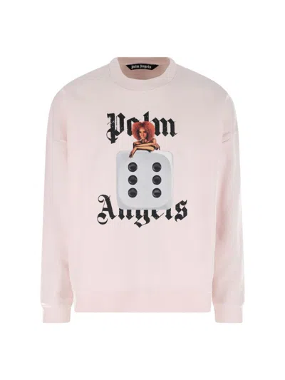 Palm Angels Holy Pin Up' Sweatshirt - Pink