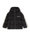 Palm Angels Quilted Hooded Puffer Jacket In Black