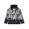 PALM ANGELS HOODED PRINTED SHIRT