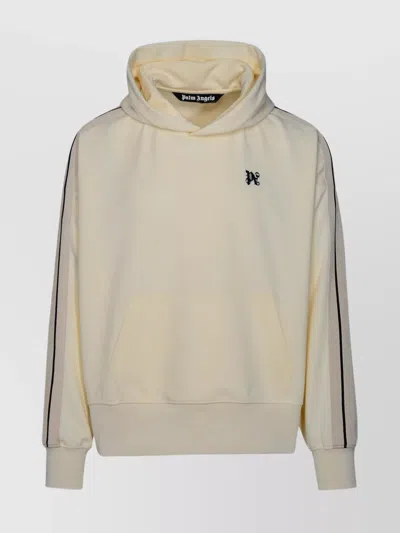 Palm Angels White Polyester Sports Sweatshirt In Neutrals