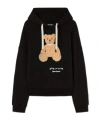 Palm Angels Men Bear In Mind Cotton Hoodie In Black