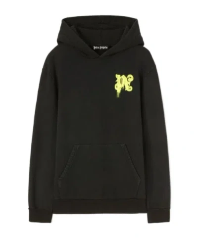 PALM ANGELS PALM ANGELS THINKING PENCIL MONOGRAM PRINTED HOODIE