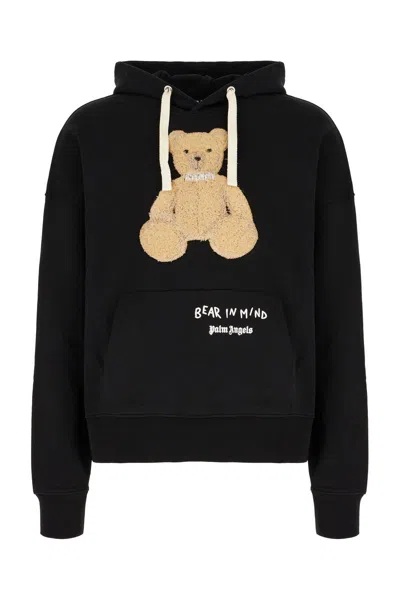 Palm Angels Hooded Sweatshirt In Black