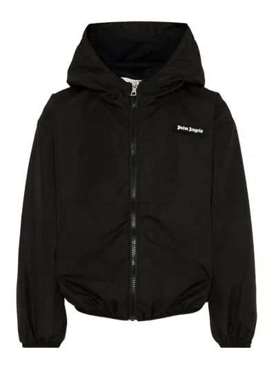Palm Angels Kids' Hooded Sweatshirt In Black