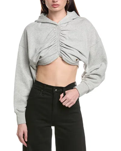 Palm Angels Hooded Sweatshirt In Gray