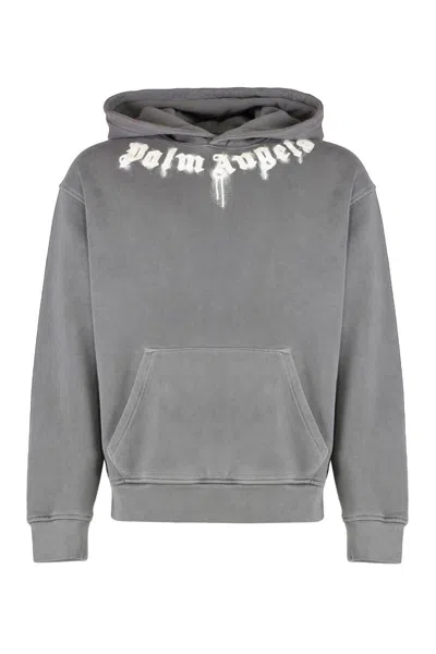PALM ANGELS PALM ANGELS HOODED SWEATSHIRT IN COTTON