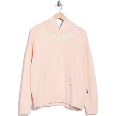 Palm Angels Hooded Sweatshirt In Pink