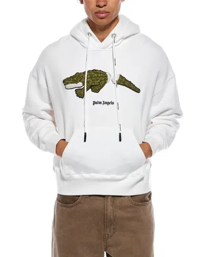 Palm Angels Hooded Sweatshirt In White