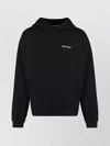 Palm Angels Brand-embroidery Kangaroo-pocket Relaxed-fit Cotton-jersey Hoody