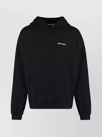 PALM ANGELS HOODED SWEATSHIRT WITH KANGAROO POCKET