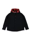 Palm Angels Hoodie Check In Black