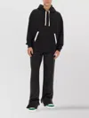 Palm Angels Relaxed-fit Cotton Hoodie With Contrasting Drawstrings