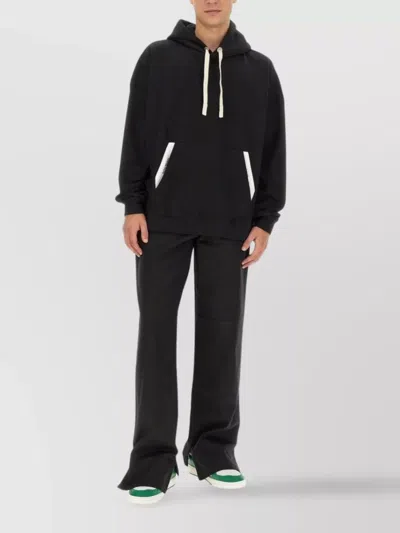PALM ANGELS HOODIE WITH DRAWSTRING HOOD AND KANGAROO POCKET