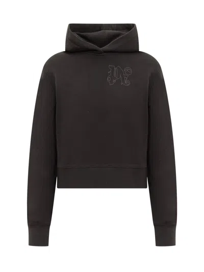 Palm Angels Hoodie With Logo In Black