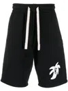 Palm Angels Hunter Graphic-print Track Shorts In Black